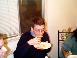 Phillipe eating