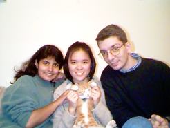 Rahila, Mandy, Phillipe w/Basil
