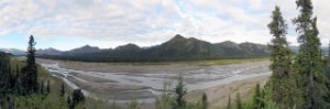 DNP-TeklanikaRiverOverlook  a braided river, Teklanika River, Denali Park Road, Denali National Park
