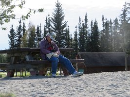 IMG 0682  Daddy taking a nap,  Chena Lake Recreational Area, North Pole, AK