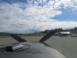 IMG 6551  View from the co-pilot seat, Chitina Airport, Chitina, AK
