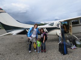 IMG 6616  with our plane, McCarthy (MXY) Airport, McCarthy, AK