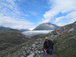 IMG 0878  Winston and the Junchtion of the Kennicott and Root Glacier, Wrangell-St. Elias National Park, AK