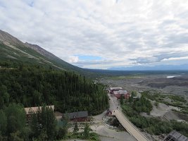 IMG 6828  View southwest from the top of the Kennecott Concentration Mill, Kennecott Mine,  Wrangell-St. Elias National Park, AK