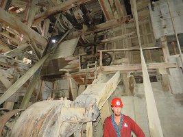 IMG 6836  Mill tour guide, Kennecott Concentration Mill, Kennecott Mine,  Wrangell-St. Elias National Park, AK