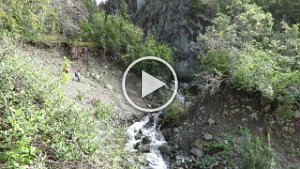 MVI 6761  Crossing Jumbo Creek, Root Glacier Trail, Wrangell-St. Elias National Park, AK
