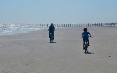 IMG_5807 Cycling on the beach, Padre Island National Seashore