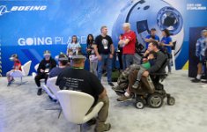 IMG_7484 VR of Mars, Boeing booth, FIRST Robotics 2019 National Championships, George R Brown Convention Center, Houston, TX