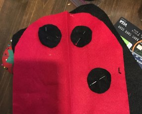 IMG_4096 Working on Lady Bug Costume