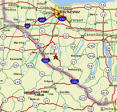 Big Flats->Medina: US17 West->I390 North->US 63 North