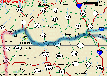 Westbound US17 West-> Big Flats, NY Northbound US15 North-> US 17 East -> Big Flats, NY