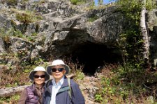 IMG_1327 Ah ma, Ah Gong outside of Suzy's Cave, Tobin Harbor, Isle Royale National Park