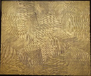 IMG_2959 Maruwa by Warlimpirrnga Tjapaltjarri, The Kluge-Ruhe Aboriginal Art Collection Museum, Charlottesville, VA