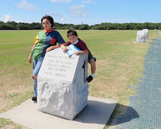 Kitty Hawk Day 06: Friday, July 1 - Raleigh NC to Outer Banks NC via Wright Brothers National Memorial