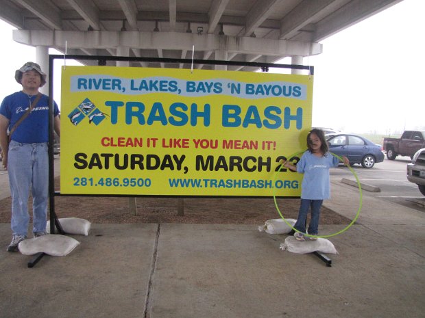 TrashBash2013 March 23, 2013 - Underneath Kemah Bridge