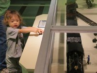 IMG 7841  Phelan enjoying the Model Train set, Virginia Children's Museum, Portsmouth, VA