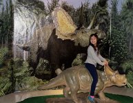 IMG 7855  Megan on a Triceratops, Virginia Children's Museum, Portsmouth, VA
