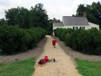 PhelanRedHillRunning Running through the Boxwood Maze, Red Hill Patrick Henry National Memorial