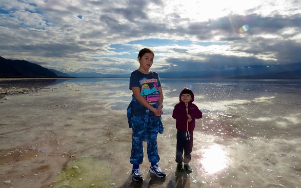 Day 02 Christmas Eve- We drove to Death Valley National Park and visited Badwater Basin and Artist Drive